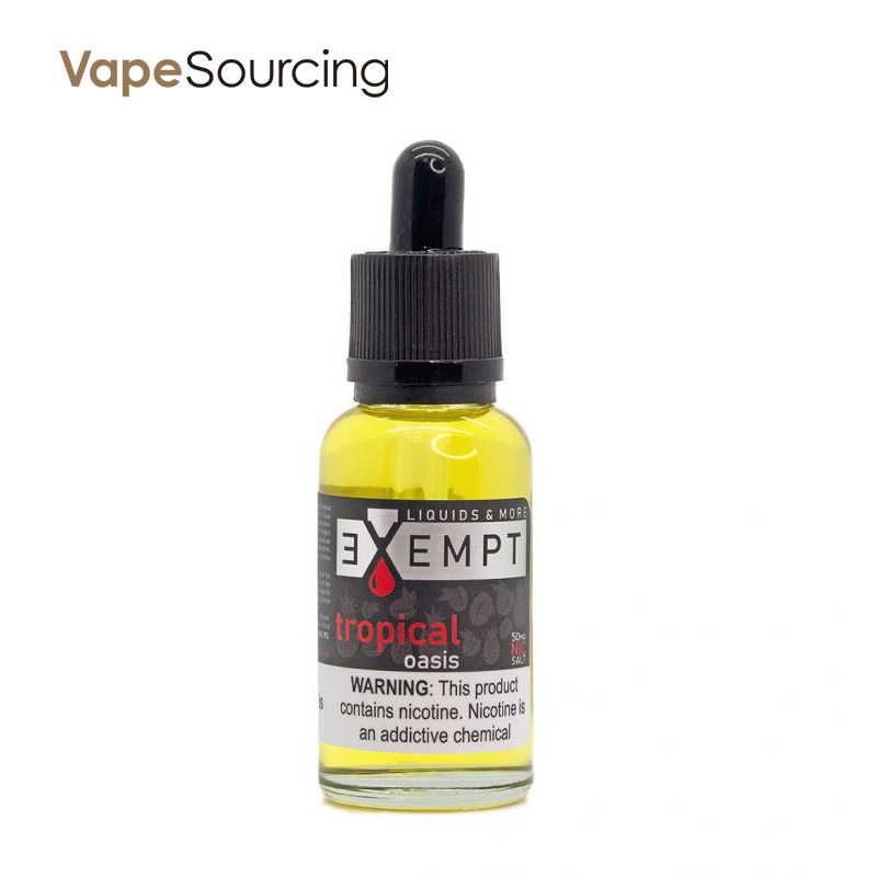 EXEMPT Nic Salt Tropical Oasis E-juice 30ml