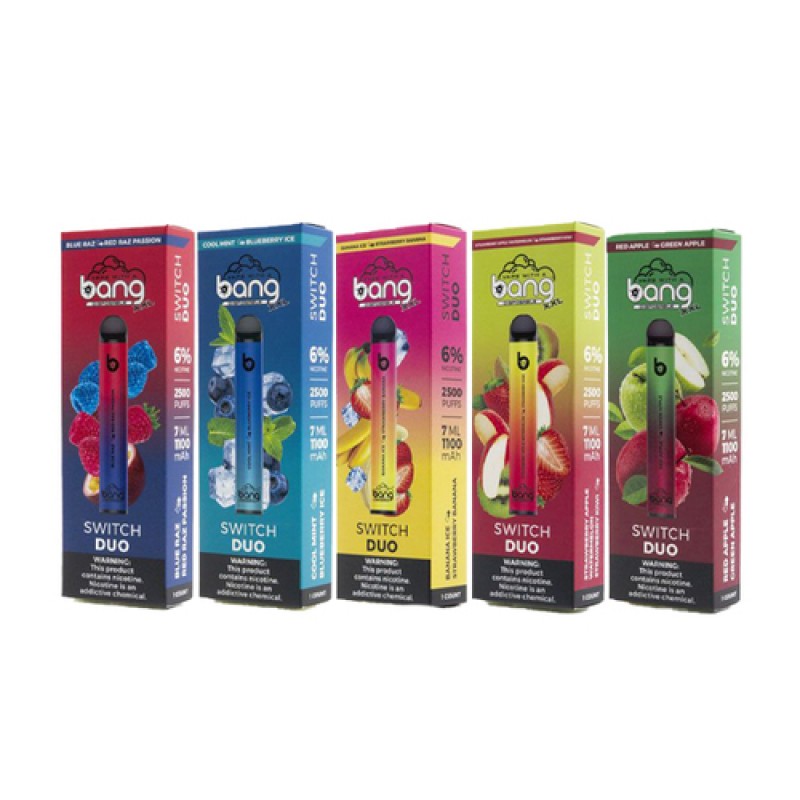 Bang XXL Switch Duo Disposable Pod Kit 2500-Puffs ...