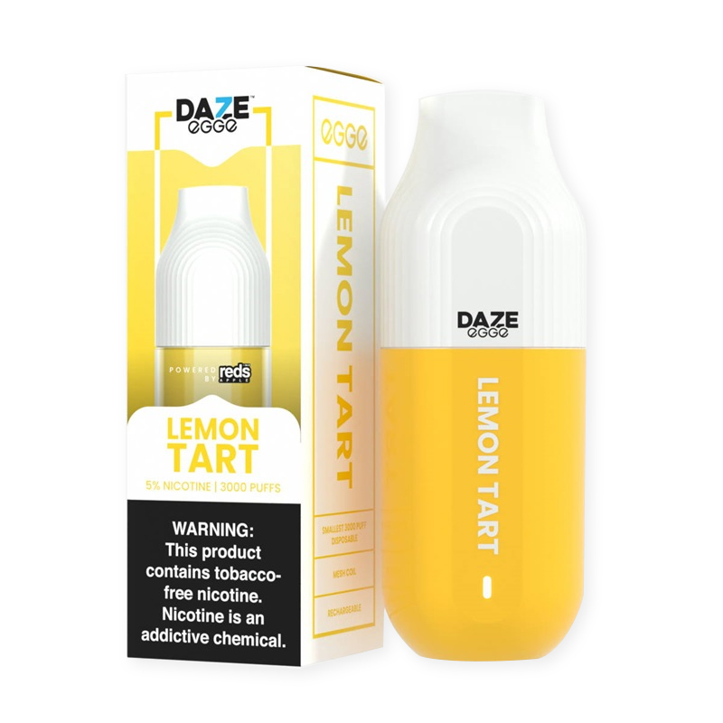 7 Daze Egge Tobacco-free 3000 Puffs Rechargeable Disposable Kit 400mAh