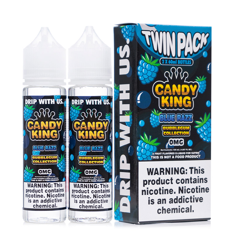 Candy King Blue Razz Bubblegum Collection Twin Pac...