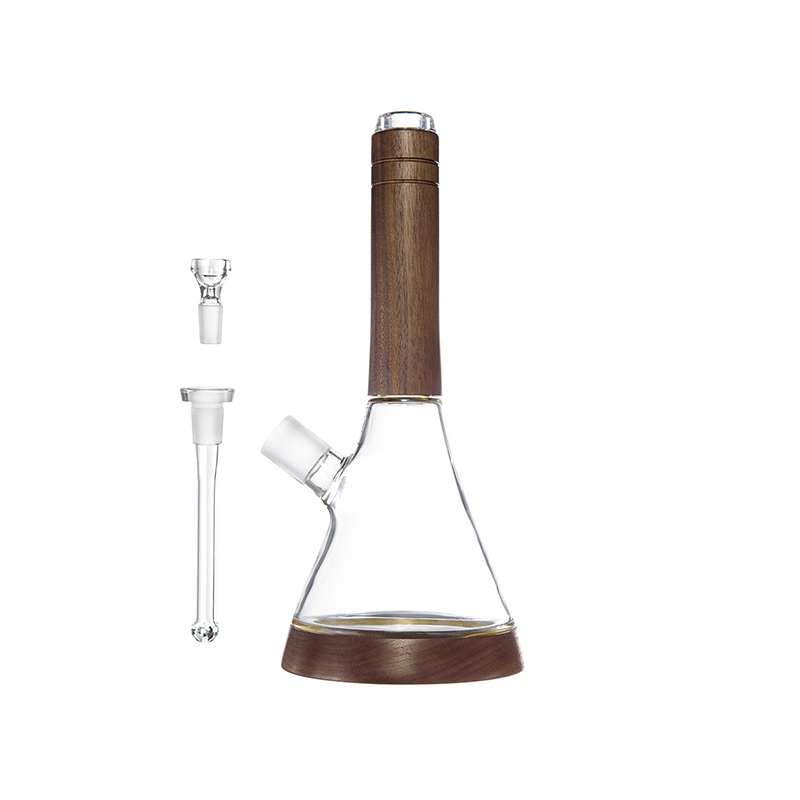 Marley Natural Glass & Walnut Water Pipe