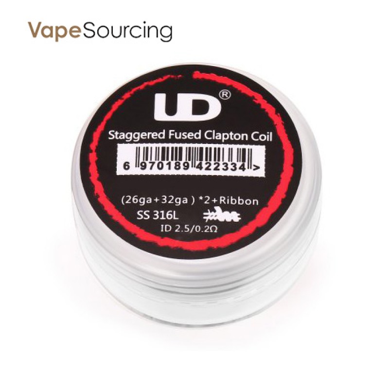 UD Staggered Fused Clapton Coil(10pcs/Box)