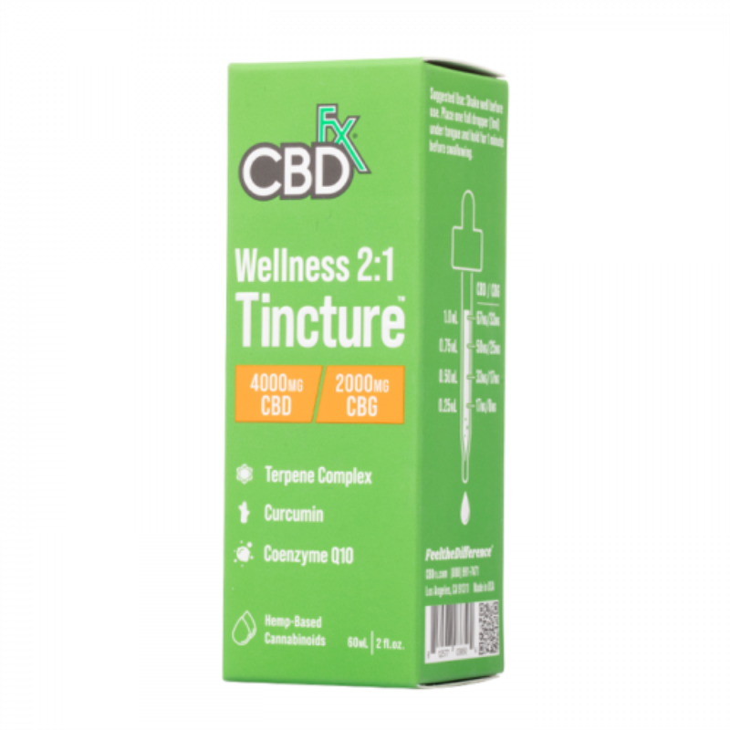 CBDfx CBD + CBG Oil Full Spectrum Wellness Tincture