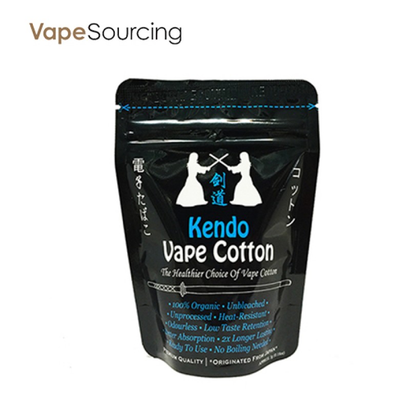 Kendo Vape 100% Japanese organic unbleached Cotton