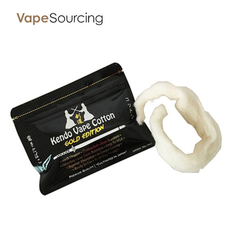 Kendo Vape 100% Japanese organic unbleached Cotton