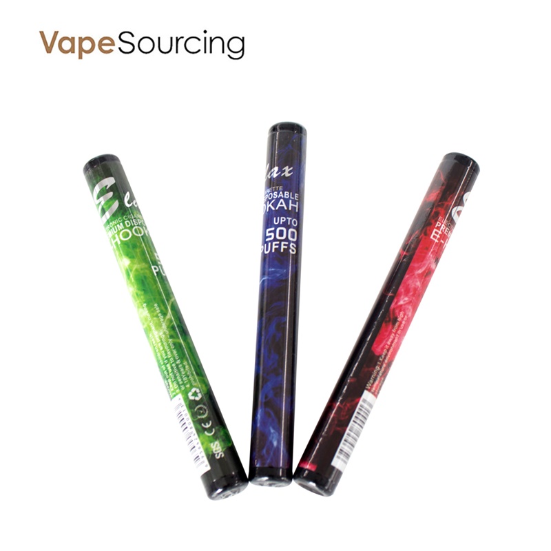 Elax E-Hookah Shisha Disposable E-Hookah Pen 500 P...